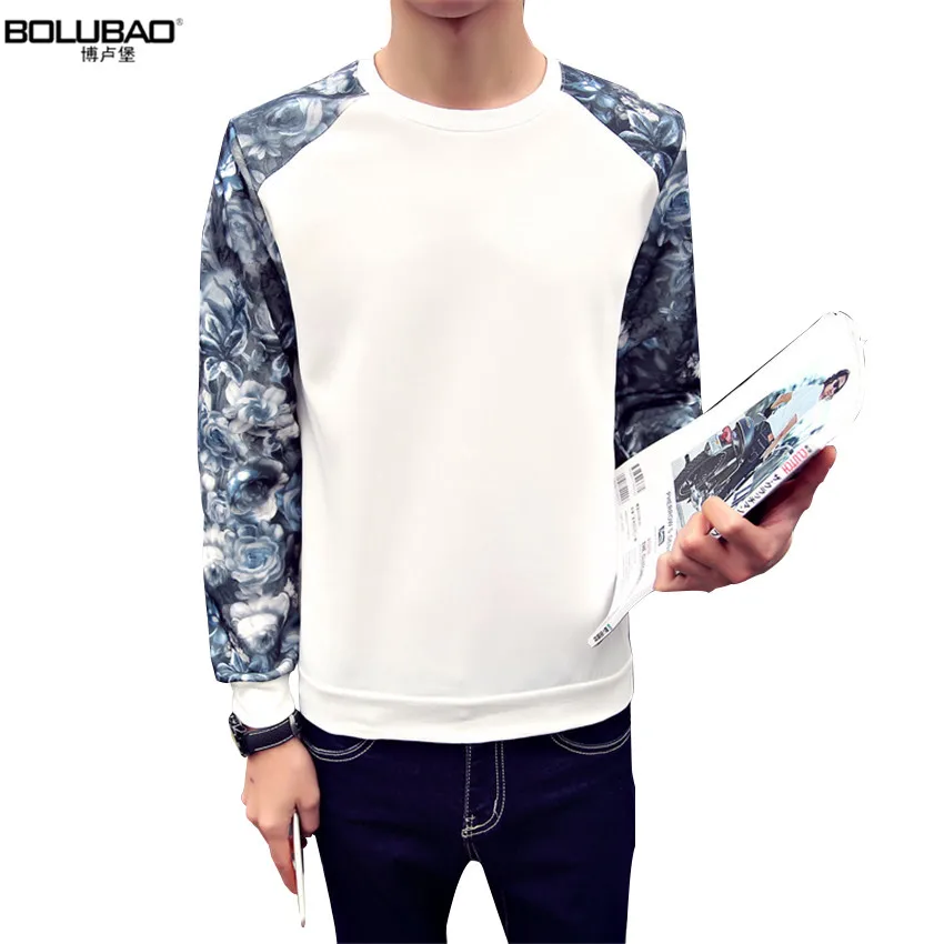 2017 New Arrival Brand Slim Fit Men Hoodie Sweatshirt Cotton Polyester Ali White Fashion Printed Hoodies