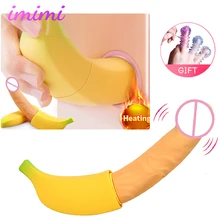 Erotic Banana Dildo Vibrator Clitoris Stimulator Realistic Huge Penis Vagina Massager Thrusting Dildo Women Masturbator Sex Toys Erotic Banana Dildo Vibrator Clitoris Stimulator Realistic Huge Penis Vagina Massager Thrusting Dildo Women Masturbator Sex Toys