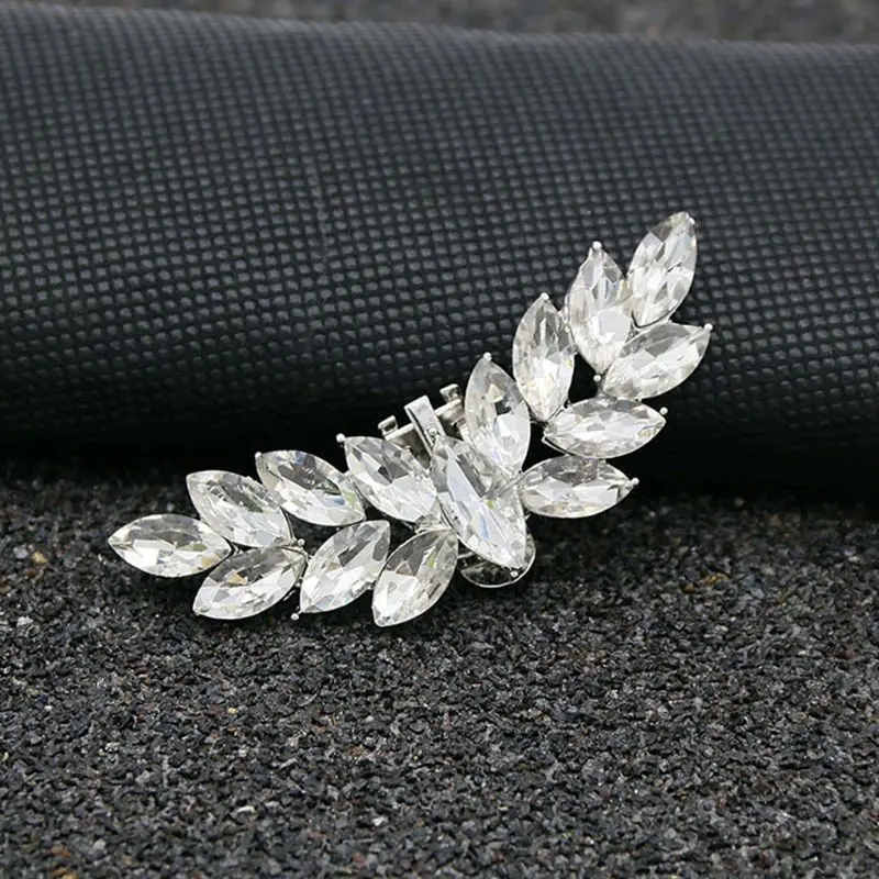 Rhinestone обуви клип крылья амулеты «сделай сам» Для женщин Свадебные туфли на высоком каблуке Мода пряжки аксессуары украшения из ткани