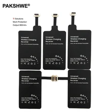 Android Qi приемник Беспроводное зарядное устройство приемник type-C Micro-USB адаптер TI решение для huawei P9 все Micro-USB USB-C телефонов