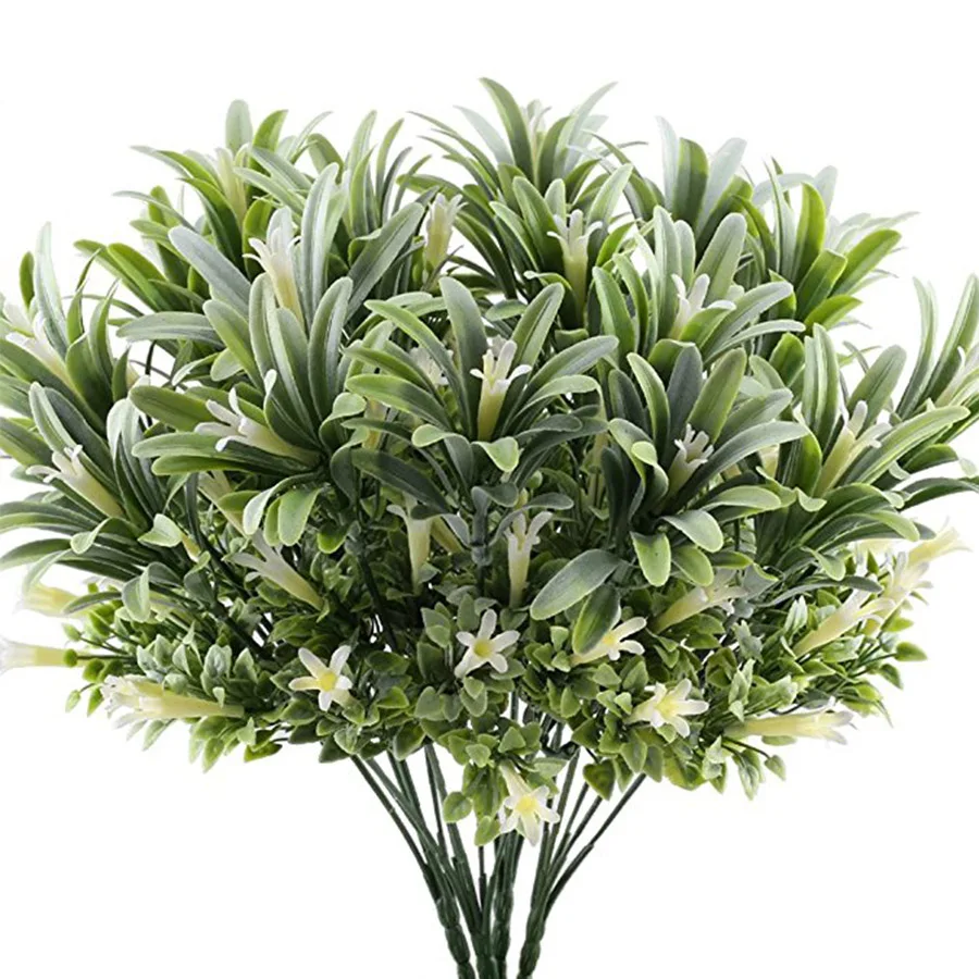 Fake Artificial False Flower Leaf Plants Indoor Outdoor Foliage Bush Garden US