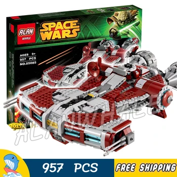 

957pcs Space Wars Jedi Defender Class Cruiser Universe Starship 05085 Figure Building Block Toy Games Compatible With LagoING