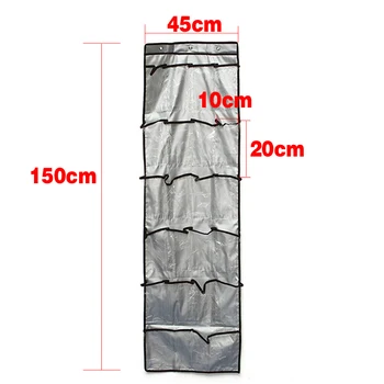 

Fabric 22 Pocket 6 Layers With 3 Hooks Clear Over Door Hanging Storage Shoes Clothes Bags Organizer Rack TN99