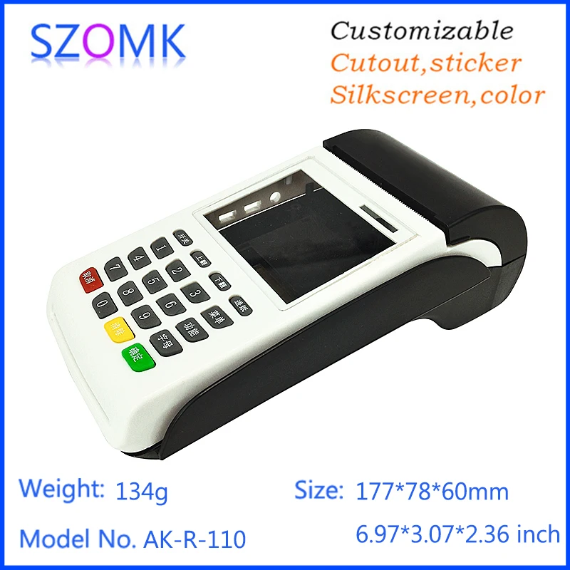 

4pcs a lot plastic electrical housing waterproof electronic case 177*78*60mm high quality szomk POS printer machine