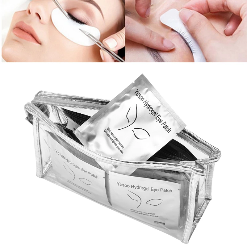 

100 Pair/Lot Eyelash Pads Under Eye patch Eyelash Extension Makeup Eye Paper Eyelash Extension Patches Grafted Stickers With Bag