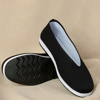 Old Beijing Chinese Traditional Shoes Youth Bruce Lee Martial Arts Kung Fu Tai Chi Taekwondo Footwear Rubber Sole Cloth Unisex jeet kune do book with dvd teaching for learning bruce lee s kung fu martial art