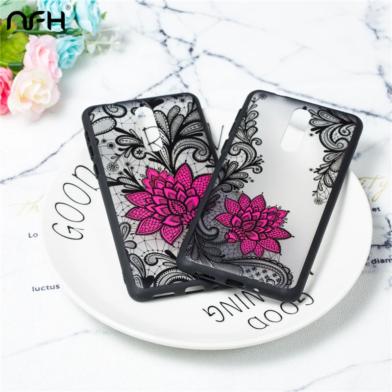 

NFH 3D Flower Case For Nokia 8 6 5 3 Silicone Soft PC + TPU Fashion Exotic Sexy Emboss Floral Cover Case For Nokia 5 3 8 6 Shell