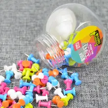 1 коробка 100 шт Металлические нажимные пластиковые кнопки изготовление эскизов пробковая доска тачуэлы 5 цветов офисные школьные принадлежности Deli 0054