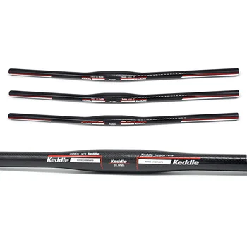 

KEDDIE Mountain Bike Flat/Rise Bicycle Handlebar MTB Parts 3K Full Carbon Handlebar 31.8*600/620/640/660/680/700/720/740/760mm