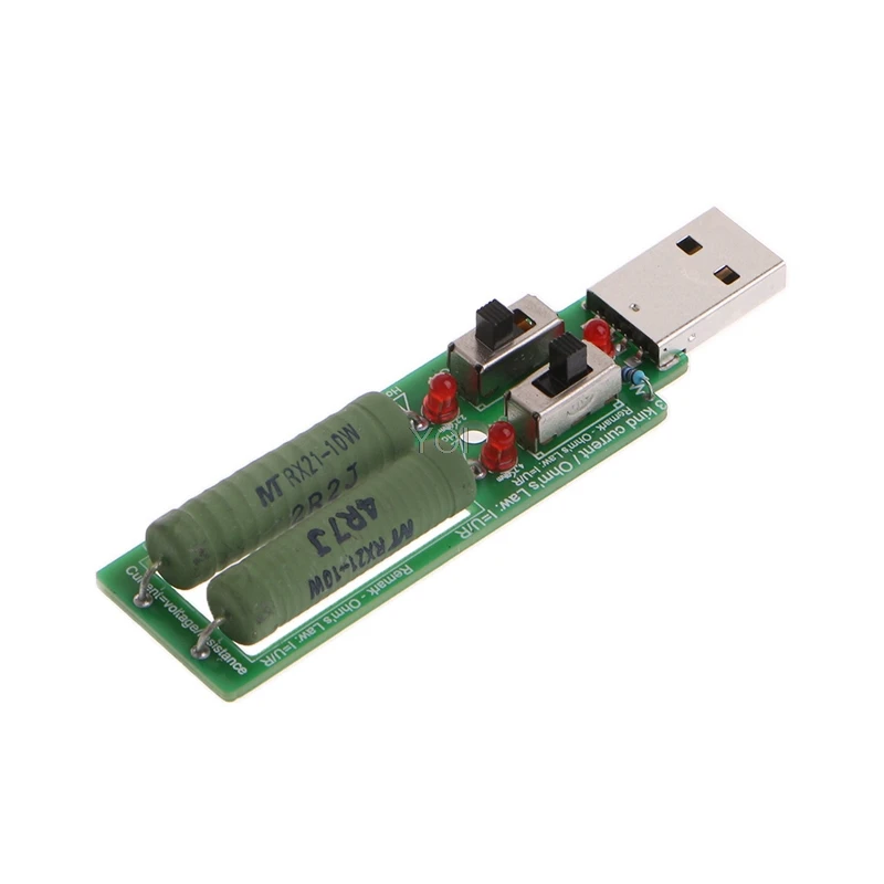 USB резистор электронная нагрузка w/переключатель Регулируемый 3 тока 5V тестер сопротивления