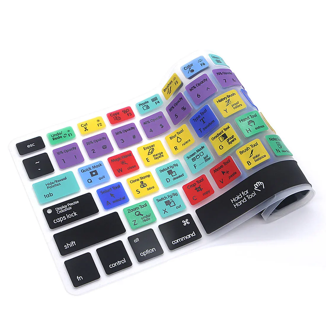 Centechia США/ЕС английский силикон фотошоп ярлыки клавиатуры протектор Чехлы для клавиатуры для Macbook Pro Air 13 15 17