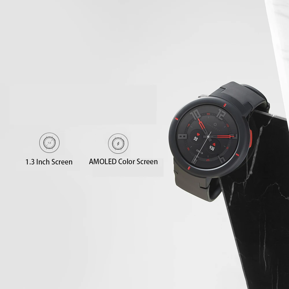 Xiaomi Huami Amazfit Verge умные спортивные часы на английском языке 1,3 дюймов AMOLED экран gps HR сенсор ответ на звонки IP68 водонепроницаемый