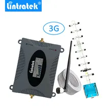 Lintratek 3G Mobile Cell Phones Signal Repeater Booster Amplifier UMTS 2100MHz Band 1 Yagi Antenna Set