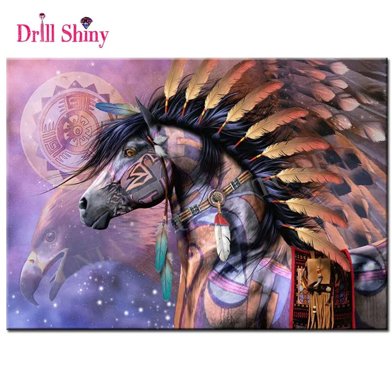 Berlian Bordir Hewan Gambar Pasta Putaran Berlian Puzzle Diy 5d