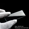 100PCS 24x50 mm Microscope Glass Slides Cover Slips Blank Slides Microscope Accessories 0.13-0.17 mm Thickness 2