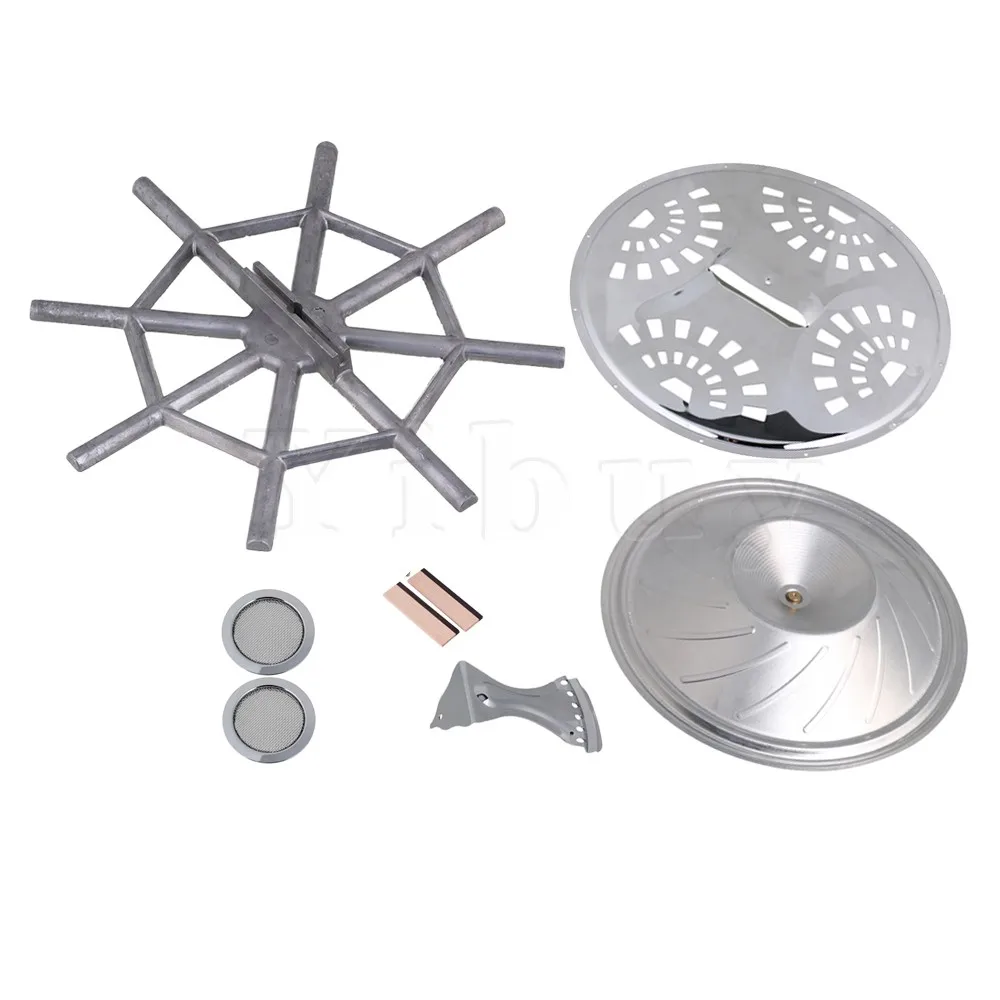 Yibuy 8 x Dobro Guitar Set Resonator Cones Soundhole Screens Bridge Saddle Tailpiece 