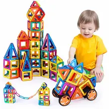 100 шт./упак. магнитные стоительные Блоки строительные модели сборки комплекты кирпичей 3D игрушки "Сделай своими руками" Пластик игрушки для детей магнитные блоки