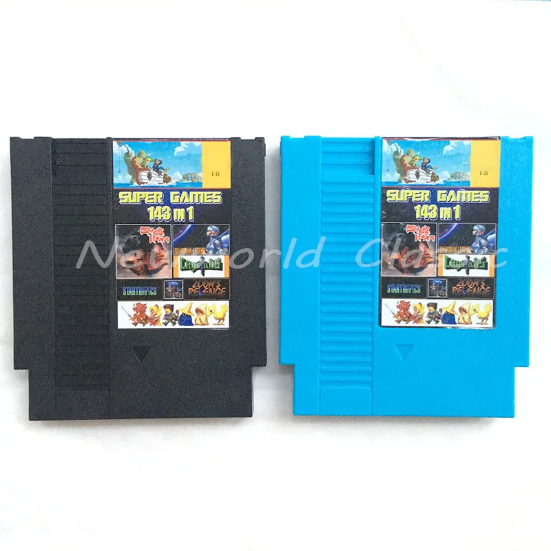 Супер коллекция видеоигр 143 в 1 72 контактная игровая карта для 8 битной игровой