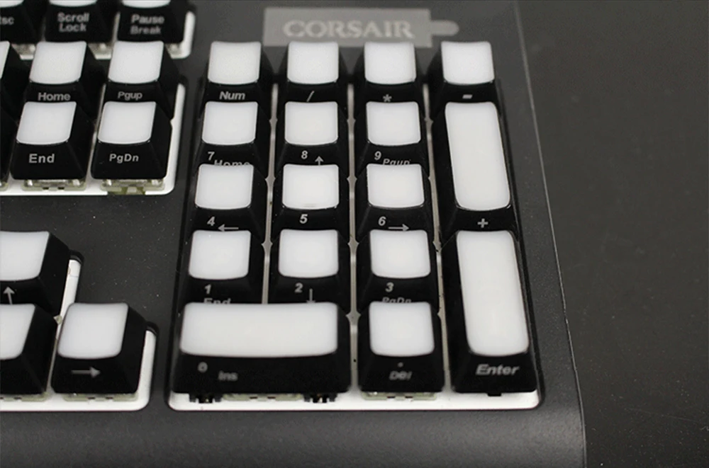 Передняя сторона напечатаны с подсветкой колпачки 104 61 ANSI просвечивающие Abs для Corsair logitech механическая клавиатура Настройка геймера Cherry Mx