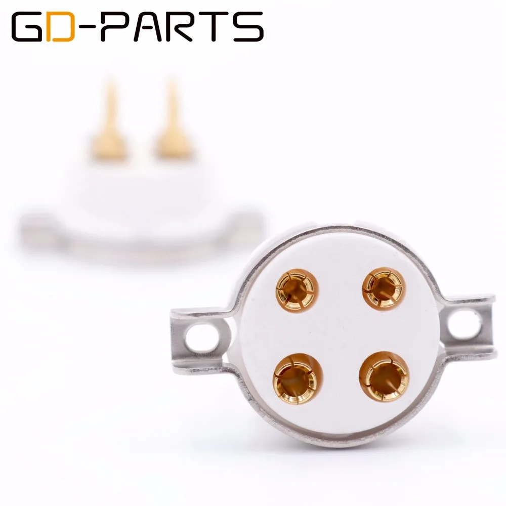 GD-PARTS высококачественные керамические 4pin трубки розетки для 2A3 300B PX4 5Z3P 5U4G 274A 45 71 Hifi винтажные AMP DIY Позолоченные булавки