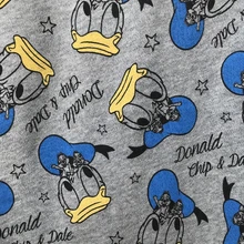 50X180 см утка вязать хлопок ткани мультфильм печати лоскутное DIY Мальчик одежда материал шитье летняя футболка