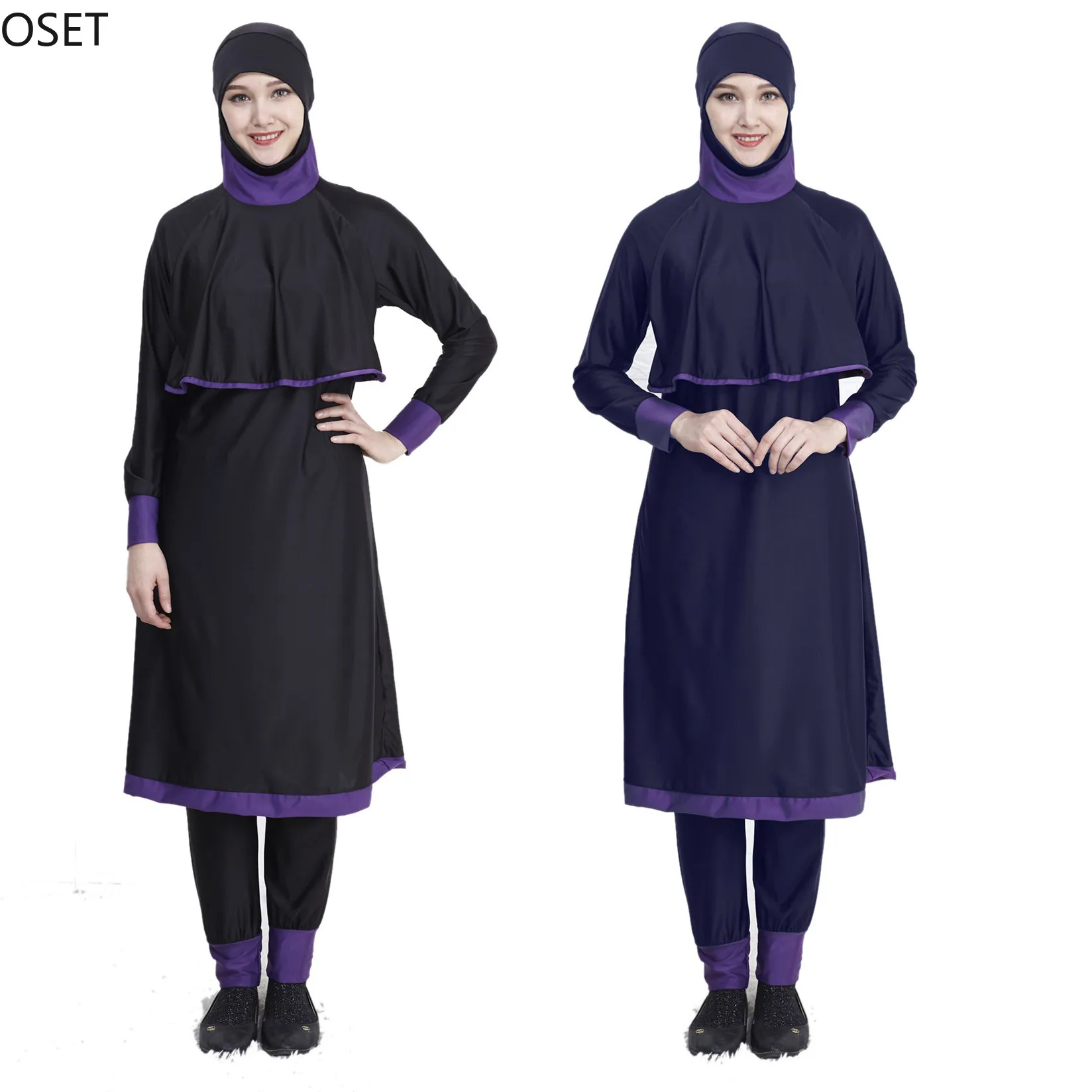 Hijab женский купальный костюм с длинным полным покрытием Burkini мусульманская