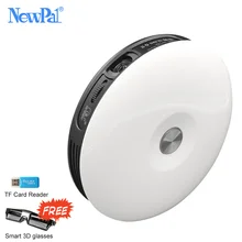 NewPal M17 Home Projector 3000Lumens Support 1920x1080P Android WIFI Beamer with 4000:1 Contrast Ratio WIFI Projector