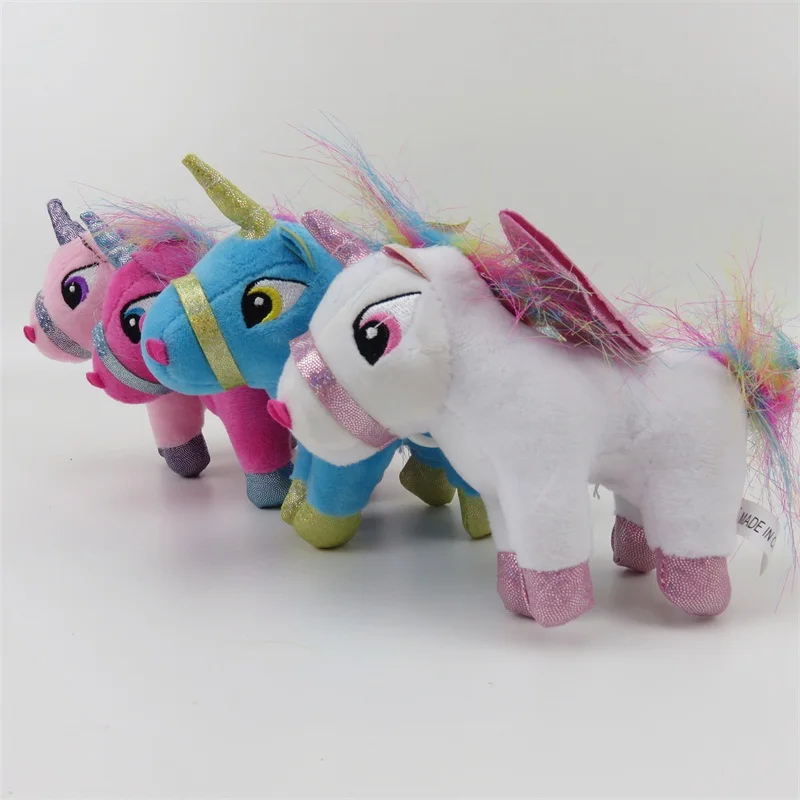 1pcs 14cm Soft Stuffed Animal Baby Dolls Lovely Cartoon Unicorn Plush toys for Kids Toys Children Baby Birthday Christmas Gift