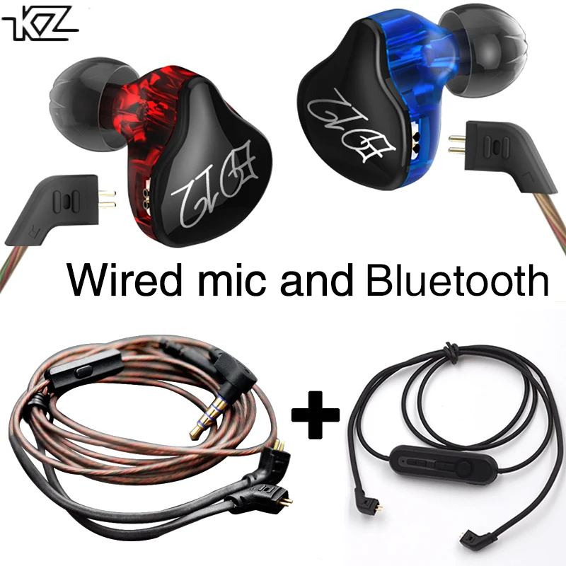 Bluetooth кабель и KZ ED12 кабель для наушников съемный с микрофоном наушники 2 кабеля Набор для mucis спортивные телефоны стерео бас