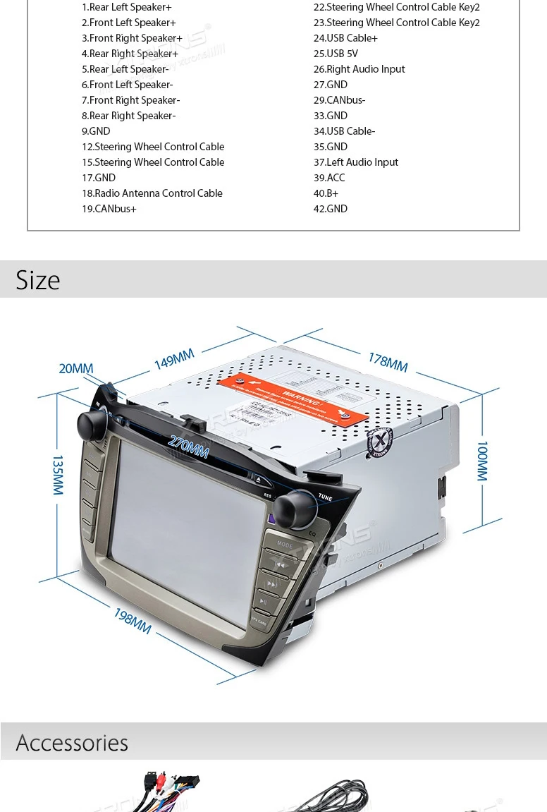 Best 7" Special Car DVD for Hyundai ix35 2009-2015 & Hyundai Tucson 2009-2015 with Android Mirror Link Support 14