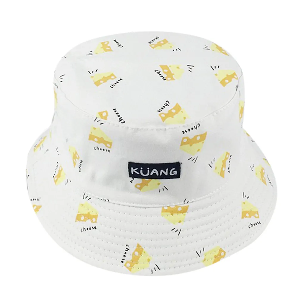 

Fashion letter KUANG Fisherman Hat Double-sided Plaid Hat Sunscreen Sun Hat Foldable Outdoor Sun Hat casquette femme#pingyou