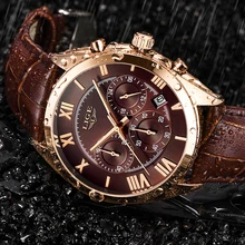 LIGE мужские часы Топ бренд класса люкс водонепроницаемые 24 часа дата Кварцевые часы мужские кожаные спортивные наручные часы Relogio Masculino