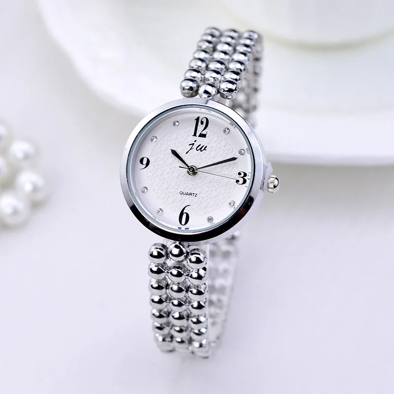 Jw Quartz Watch Women Luxury Gold Silver Wristwatches Ladies Simple Crystal Bracelet Watches Female Clock Gifts