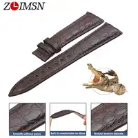 ZLIMSN Luxury Alligator Watch Band Genuine Leather For Men Or Women Watch Accessories Can Be Customized 16mm 18mm 20mm 22mm