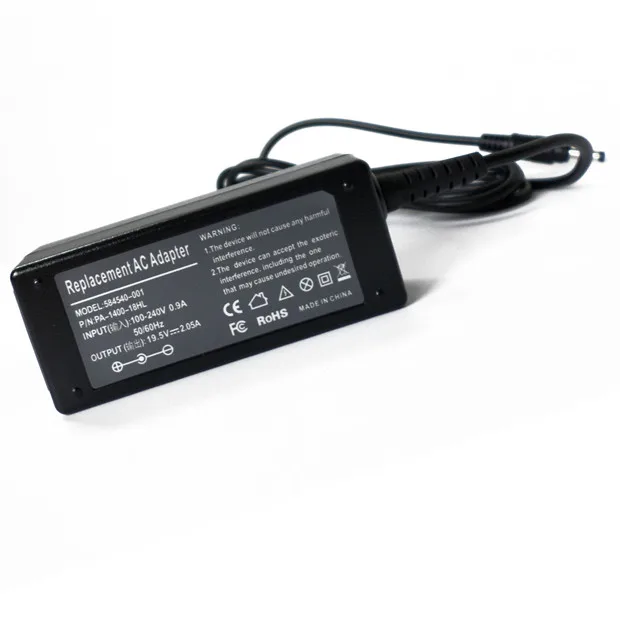 19.5V 2.05A 40W Laptop AC Adapter Notebook Battery Charger For Caderno HP Compaq Mini 110-1000 210-1091NR 580402001