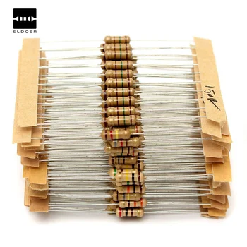 

New Electric Unit 300pcs 30value Rang 1ohm-Three Mohm Resistance Resistor 1/2W Power Carbon Film Metal Resistors Assortment Kit