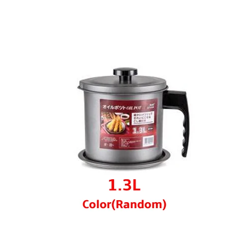 Justcook 1,3/л Масляный горшок, креативный контейнер для масла, герметичный фильтр для жареного масла, бутылка для хранения бутылок, кухонные инструменты для приготовления пищи - Цвет: Grey1.3L