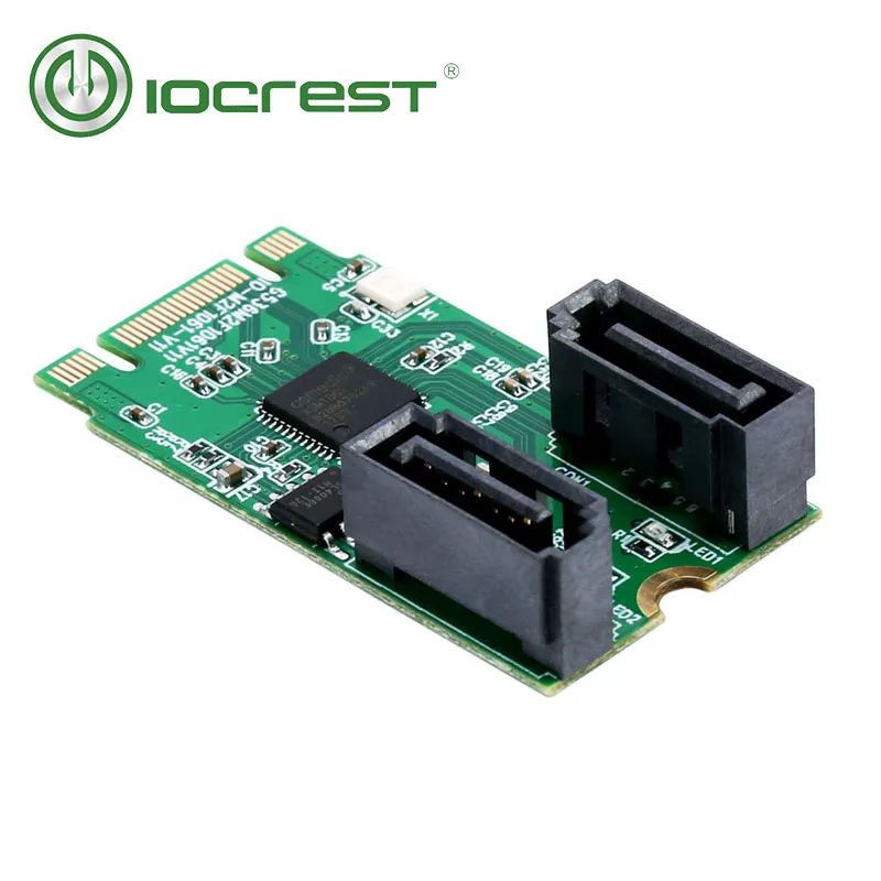 IOCREST M.2(PCIe) на 2 порта SATA 6G RAID адаптер