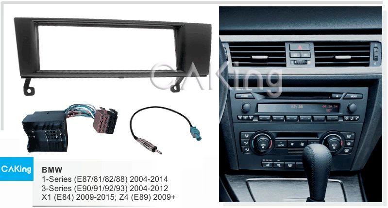 Один Din панель радио Панель пульт дистанционного управления для BMW 1-Series(E87/81/82/88); 3-Series(E90/91/92/93); X1(E84); z4(E89) рамка Dash Kit Fac