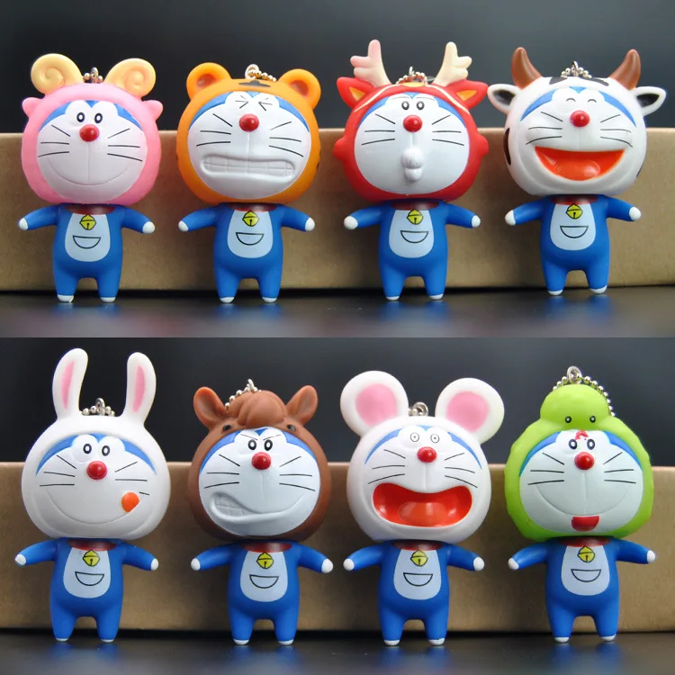 Брелок для ключей женский с милыми мультяшными знаками Зодиака Doraemon|Брелоки| |