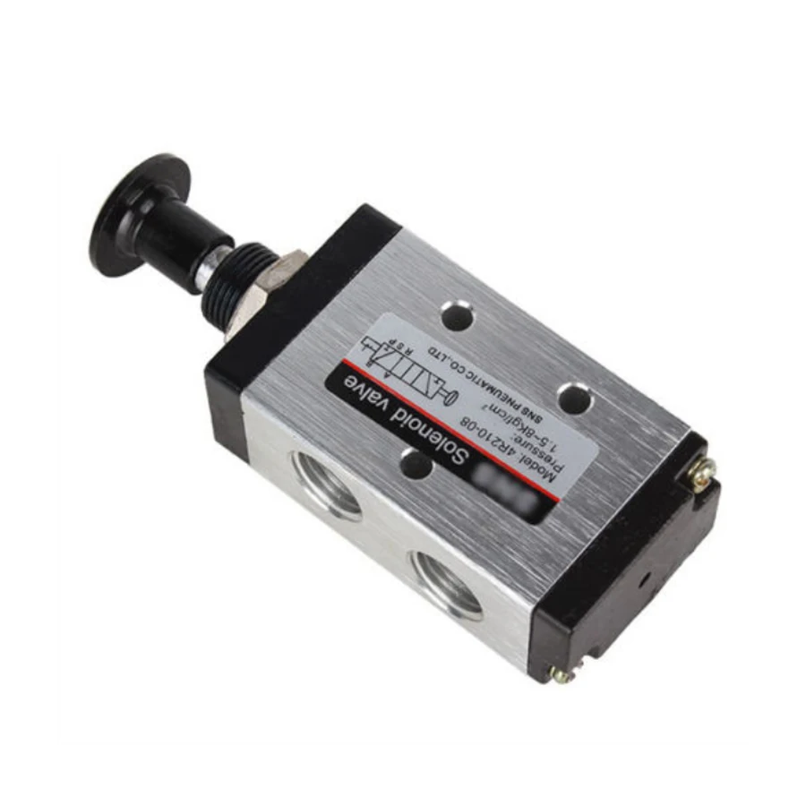 

5 Port 2 Postion 1/4" PT Aluminum Alloy Hand Operated Air Valve Manual Control