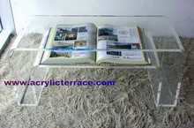ONE LUX Crystal Acrylic coffee table/ lucite end table/bed table/home furniture/living room furniture/acrylic furniture