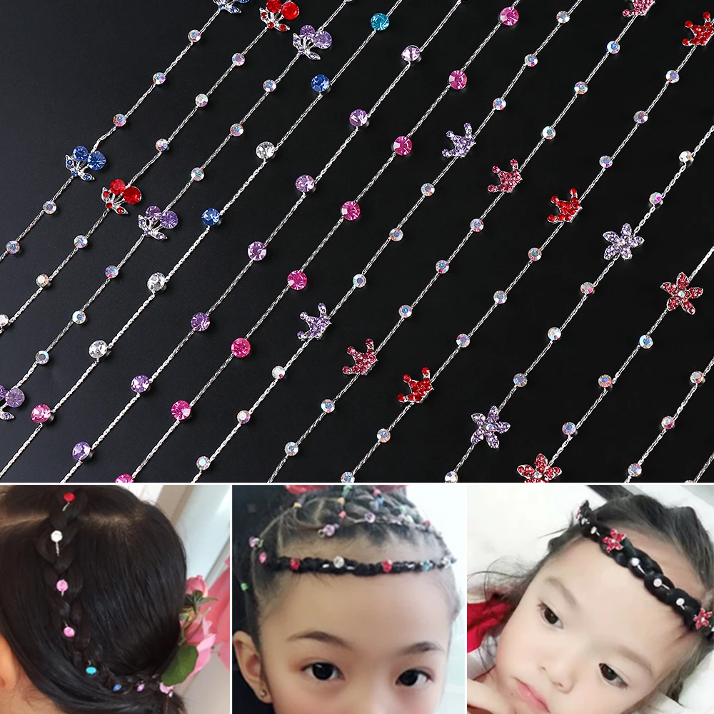 New Exquisite Luxury Crystal Girls Headbands Flower Crown Butterfly Shine Hair Ornament Hairbands Headwear Hair Accessories