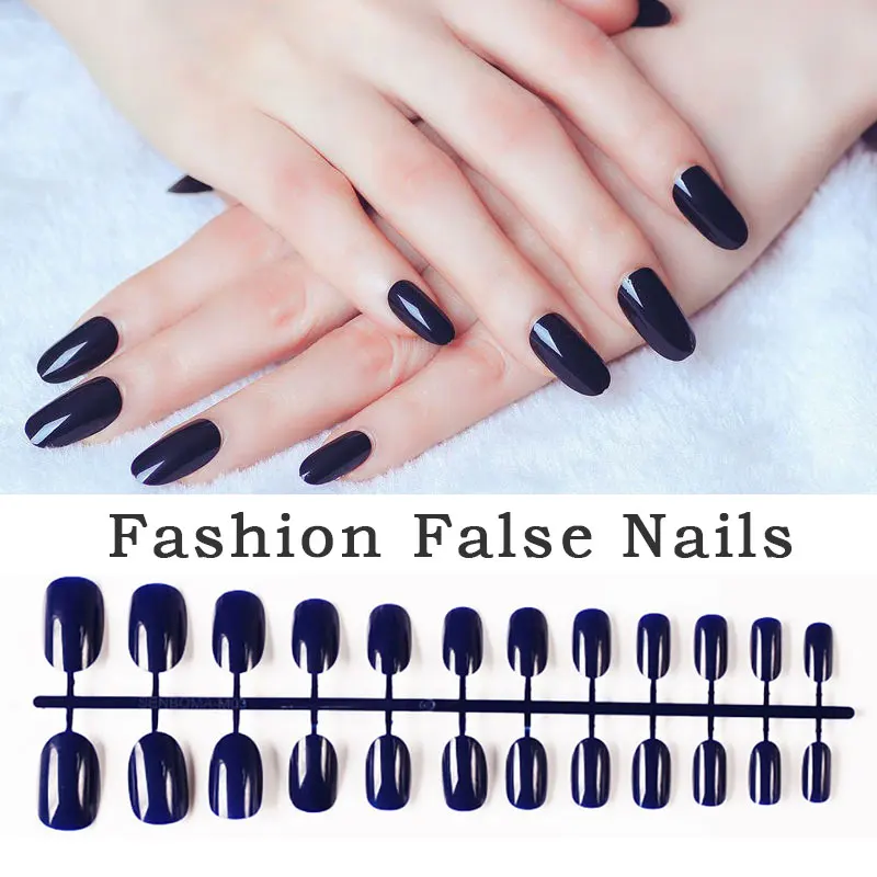 

Lghzlink Nail Art Manicure 24pcs Glossy Tips For False Nails Fake Nails Forms For Extension Manicure Art for False Nails
