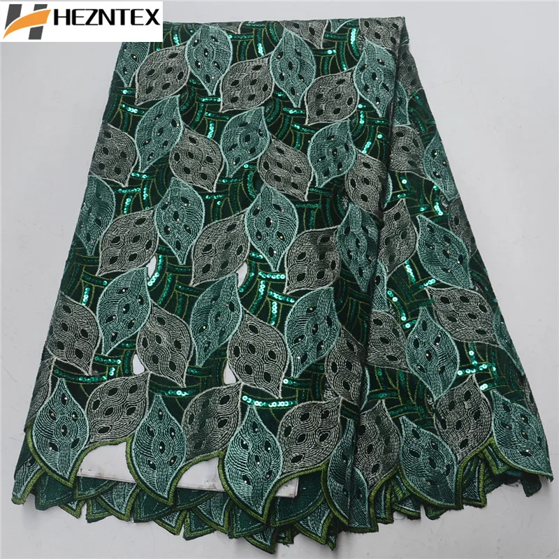 

Swiss Voile Lace In Switzerland African Dry Cotton Lace Fabric With Sequins And Stones Nigerian Voile Lace For Party PSA341-3