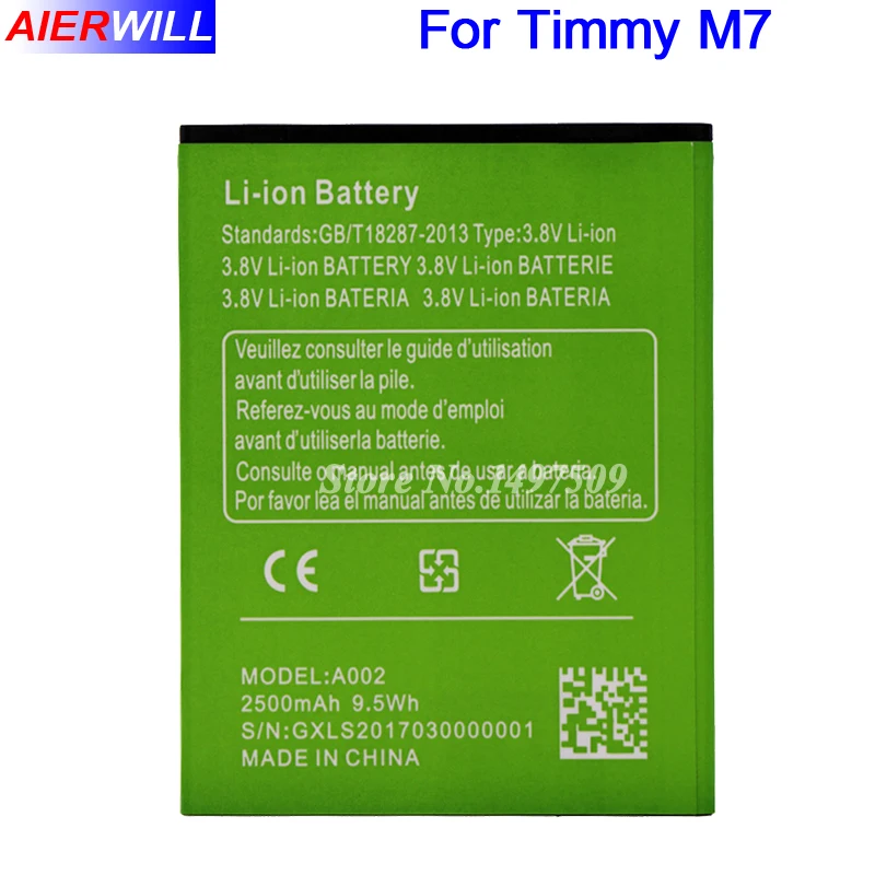 Аккумулятор A002 на 2500 мА · ч для Timmy M7 Octa Core MTK6592 5 дюйма | Мобильные телефоны и