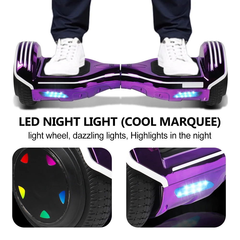 6.5 Inch Hoverboard Electric Scooters Smart Electric Skateboard Self Balance Scooter Bluetooth Speaker LED Hover Board Oxboard