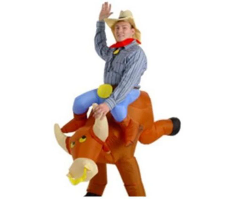 Inflatable Bull Costme Halloween Fancy Dress Cloth Inflatable Animal