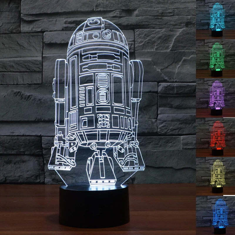 Красочные USB Star Wars Death Star 3D настольная лампа Luminaria свет в ночь удаленного коммутатора декоративного освещения праздничные подарки