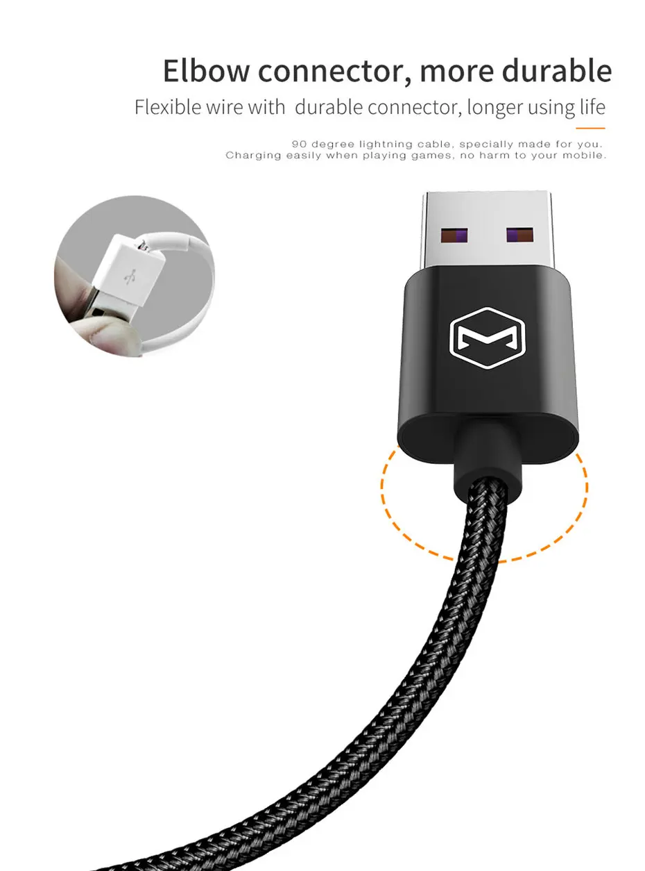 Mcdodo usb type-C кабель 5А для быстрой зарядки type-C кабель для синхронизации данных для samsung S9 Nexus 6P 5X huawei Xiaomi USB C кабель